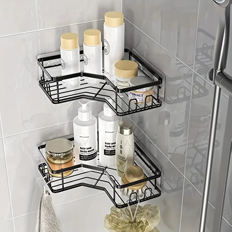 Corner Shower Caddy, Shower Organizer Corner Shower Shelf With 8
