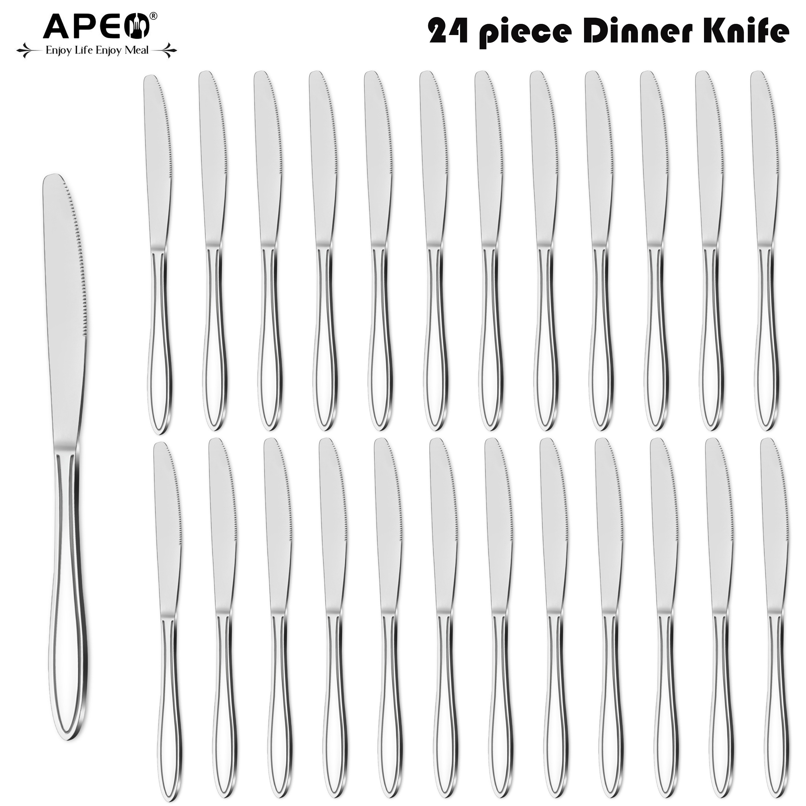 Steak Knife Cutlery Sharp Dinner Knives Stainless Steel Tableware Kitchen  Home Flatware - Temu