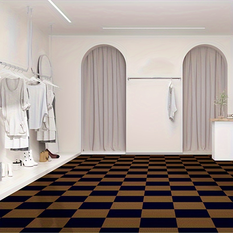 Diy Self adhesive Tile Carpet Square Long Peel Paste Bedroom - Temu