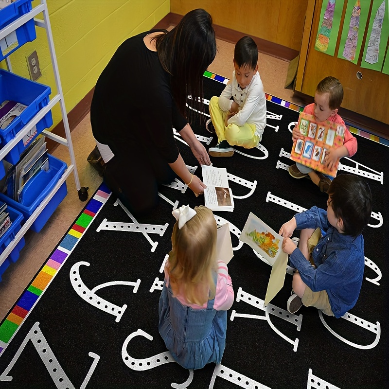 1pc Alfombra Infantil De Espacio Planetario Colorido - Temu