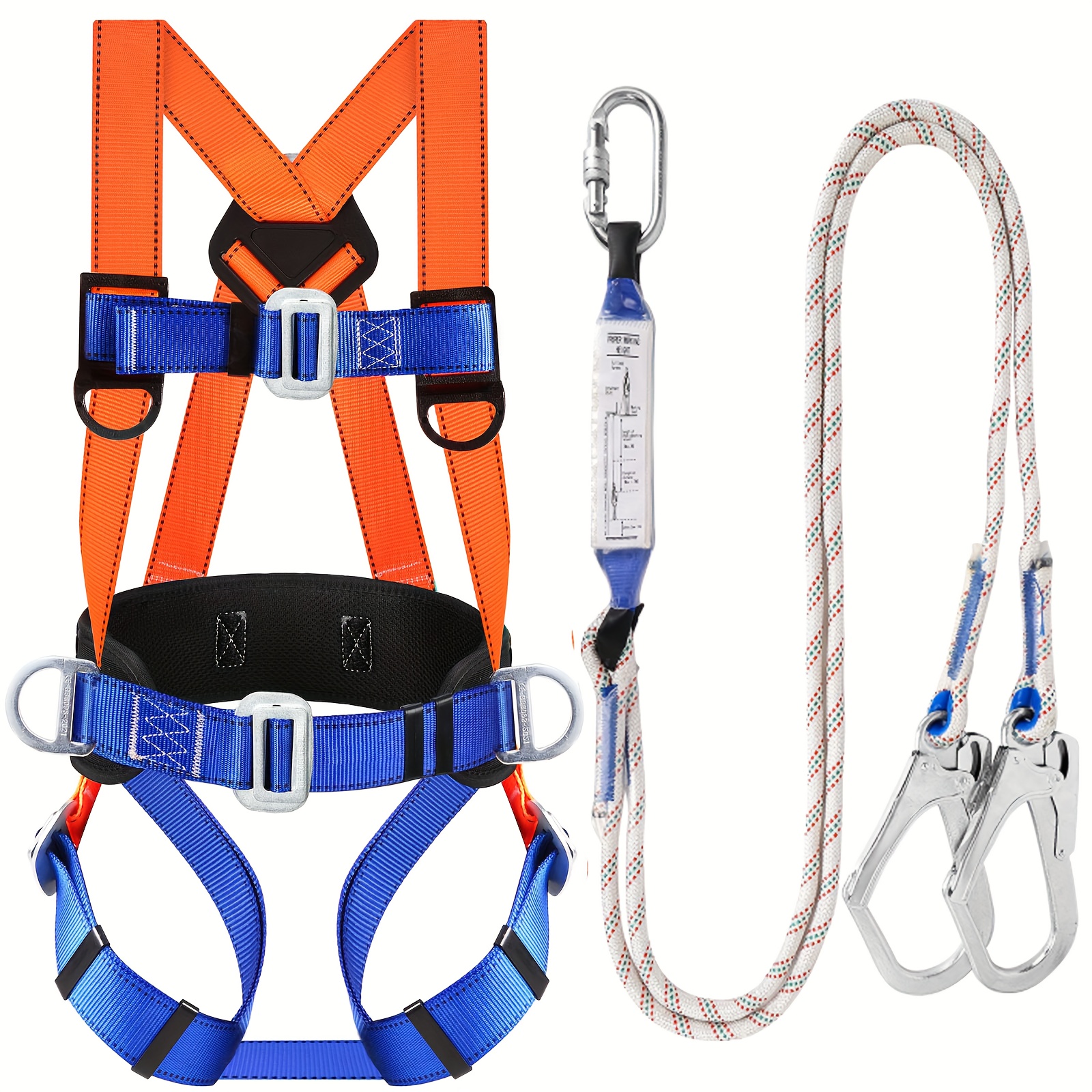 Safety Harness Fall Protection Kit: Full Body Roofing - Temu Canada