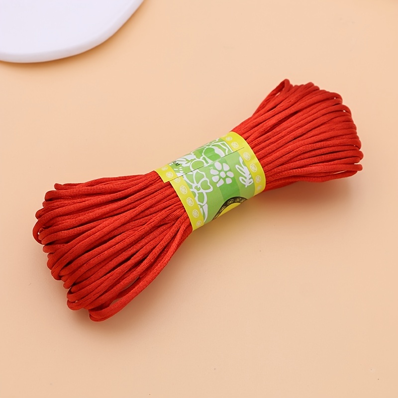 Chinese Knotting Cord Satin Nylon Soft Cord Macrame Satin Cord 2mm