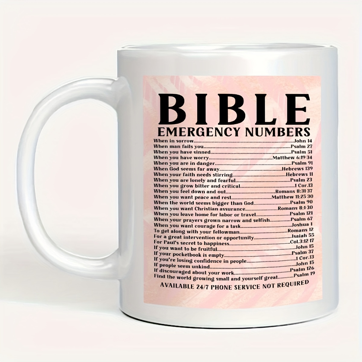 Bible Study Coffee Mug Bible Reading Christian Coffee Mug Jeremiah 25 Gift  for Bible Reader Scripture Gifts for Men Prayer Mug 
