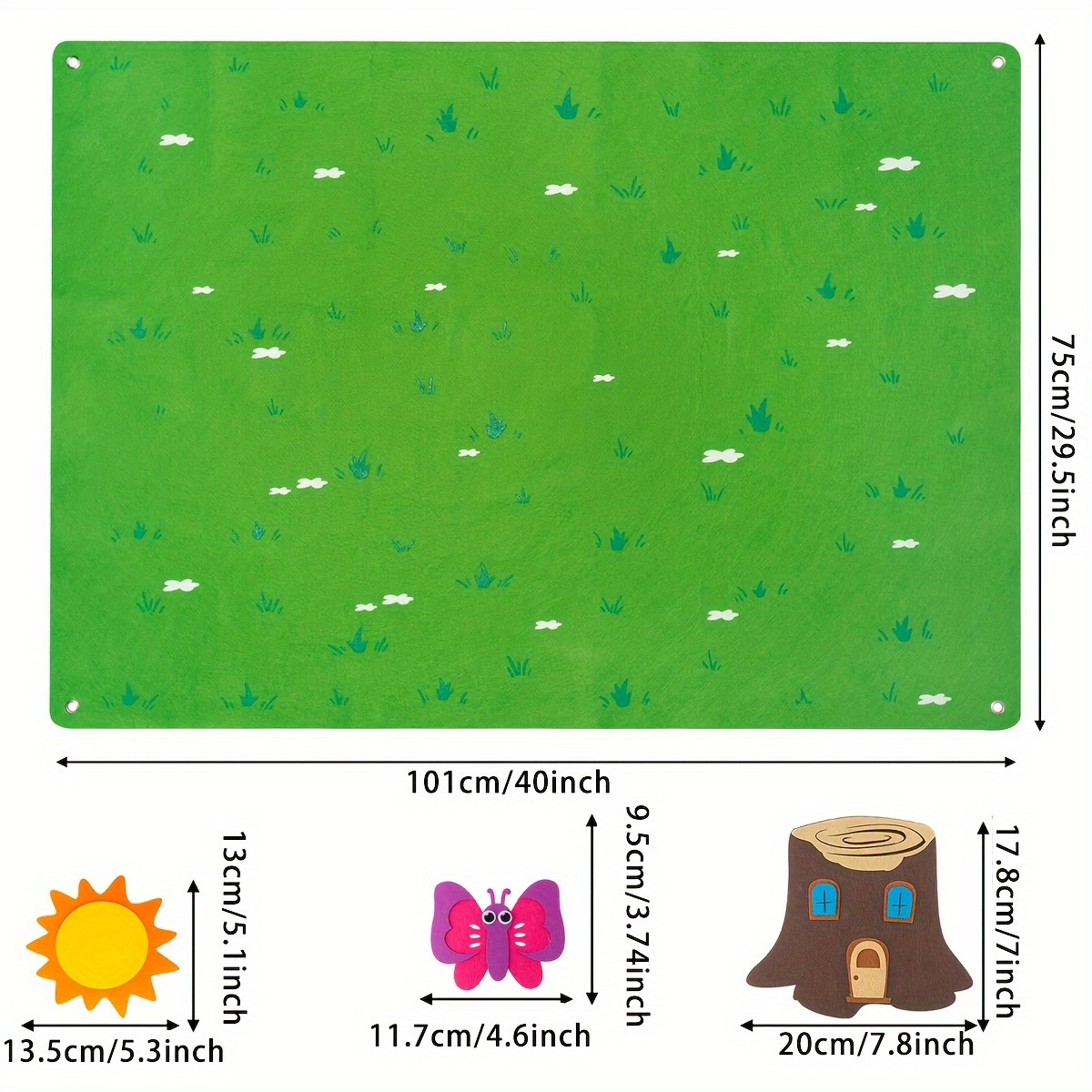 Children's flannel story board play set for early development and