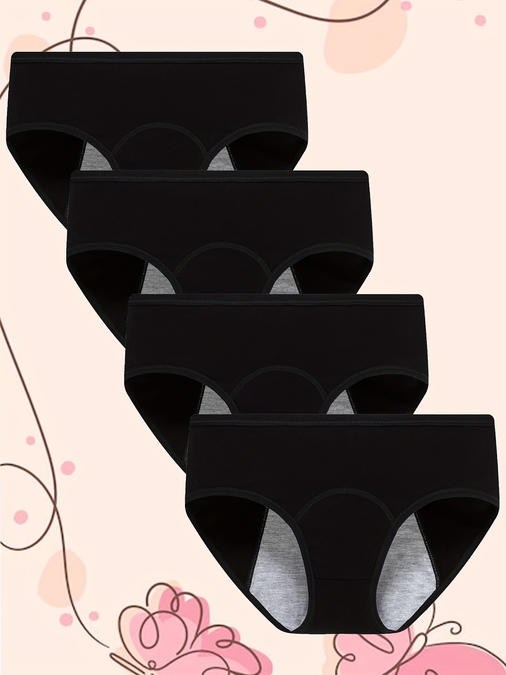 Women's Menstrual Underwear Leak proof Four layer Ultra - Temu
