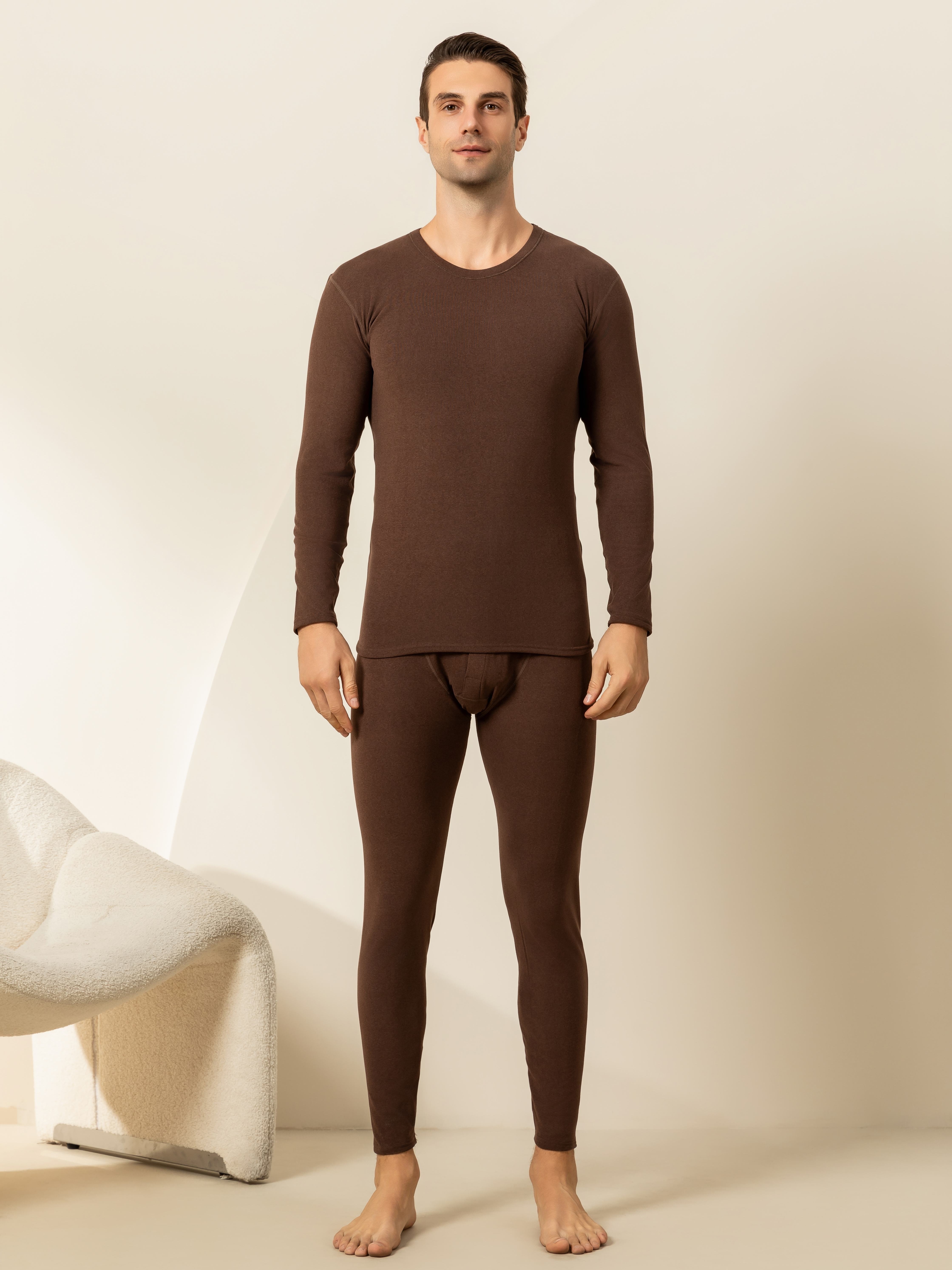 Men's Thermal Underwear Base Layer Set Warm Long Sleeve - Temu