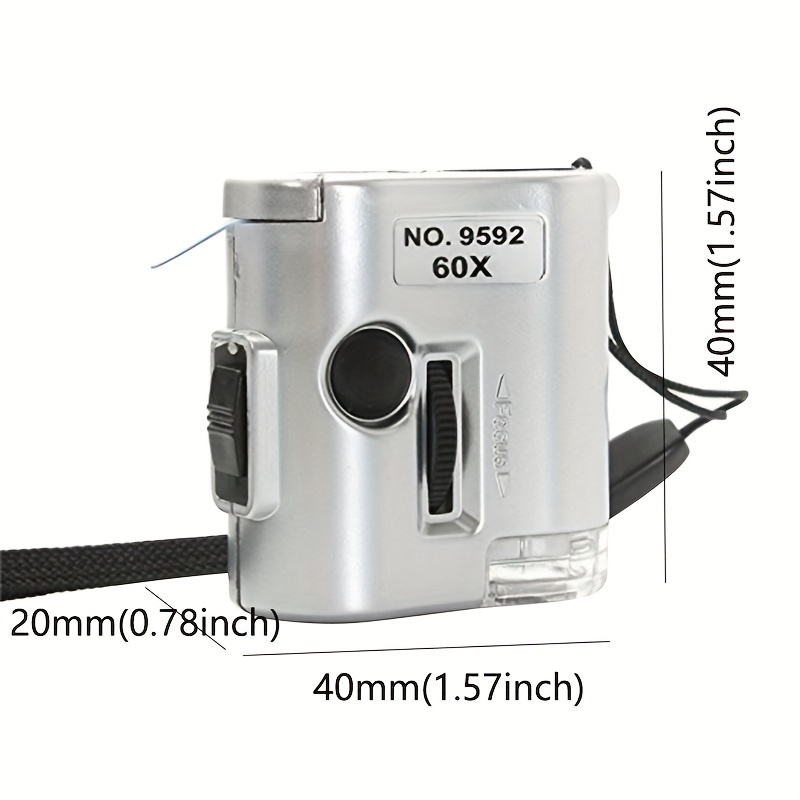 60x Handheld Magnifying Glass Mini Pocket Microscope Loupe - Temu