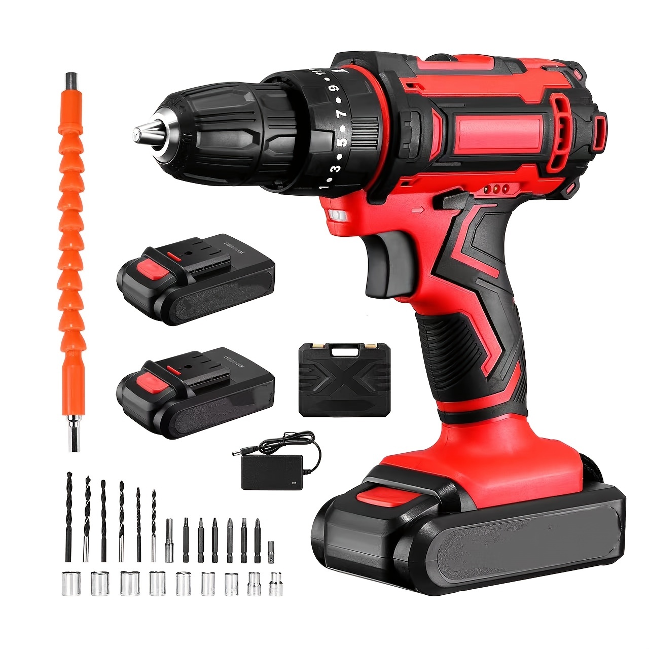 13 In 1 Electric Screwdriver Drill Kit Mini Multifunction Cordless  Rechargeable Power Tool With Drill