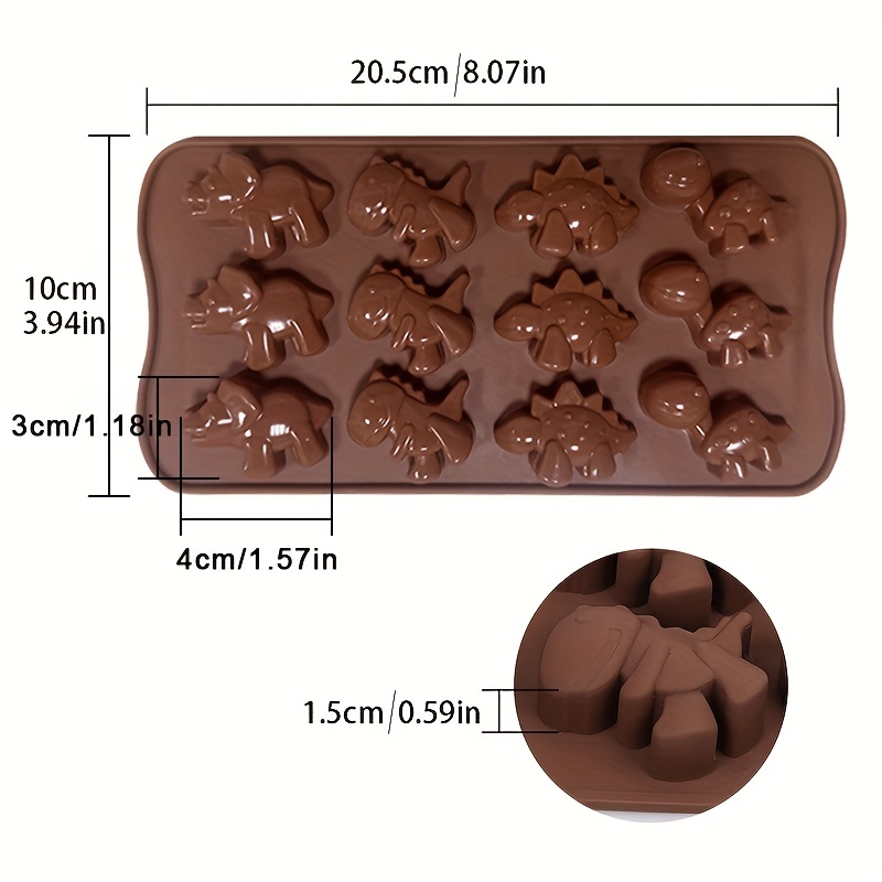 3D Chocolate Mold 8 Holes Silicone Cake Molds Cartoon Dinosaur Baking Tools  Starfish Shape Chocolate Nonstick Silicone Mold - AliExpress