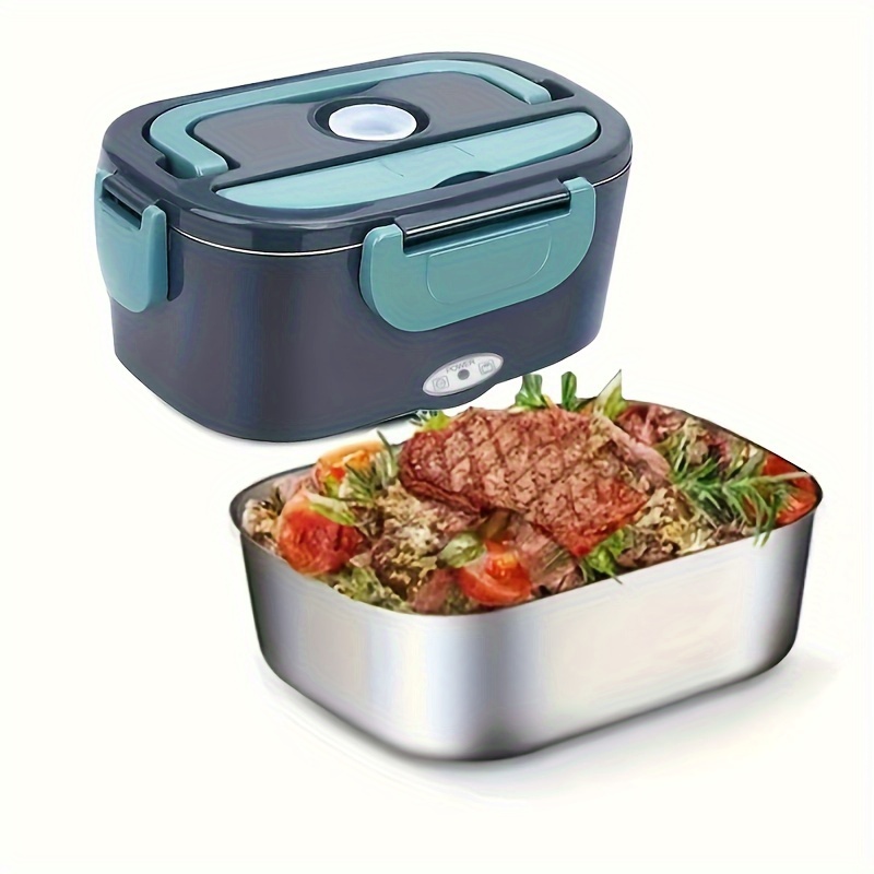 Portable Electric Lunch Box 2 layers Heating Steamer Bento Food Warmer  Sealed