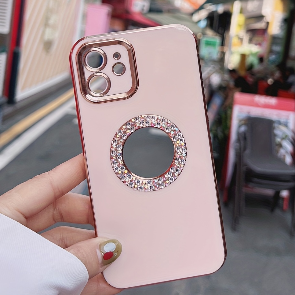 Glam Up Your Iphone With A Shiny Glitter Camera Protector - Temu