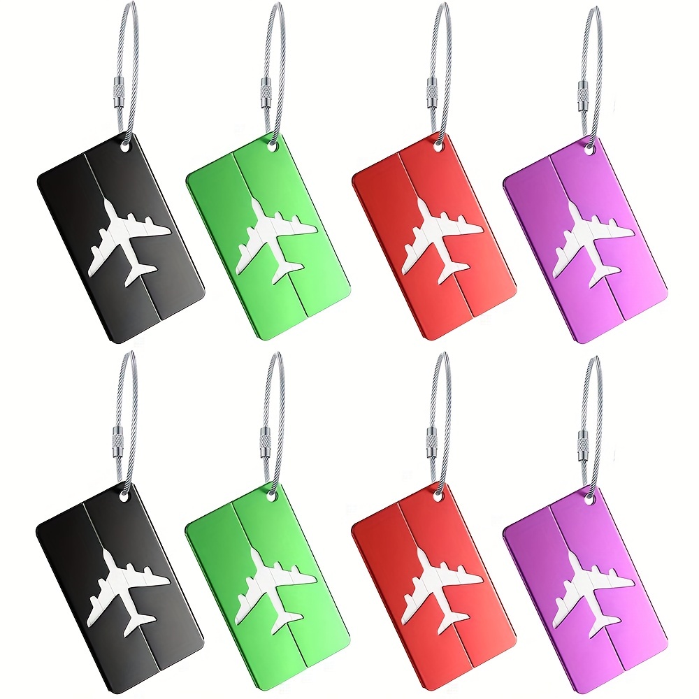 Reusable Travel Luggage Tags Suitcase Baggage Labels With Ropes Bag Tag  Aeroplane Name Address Suitcase Id Labels - Temu United Arab Emirates