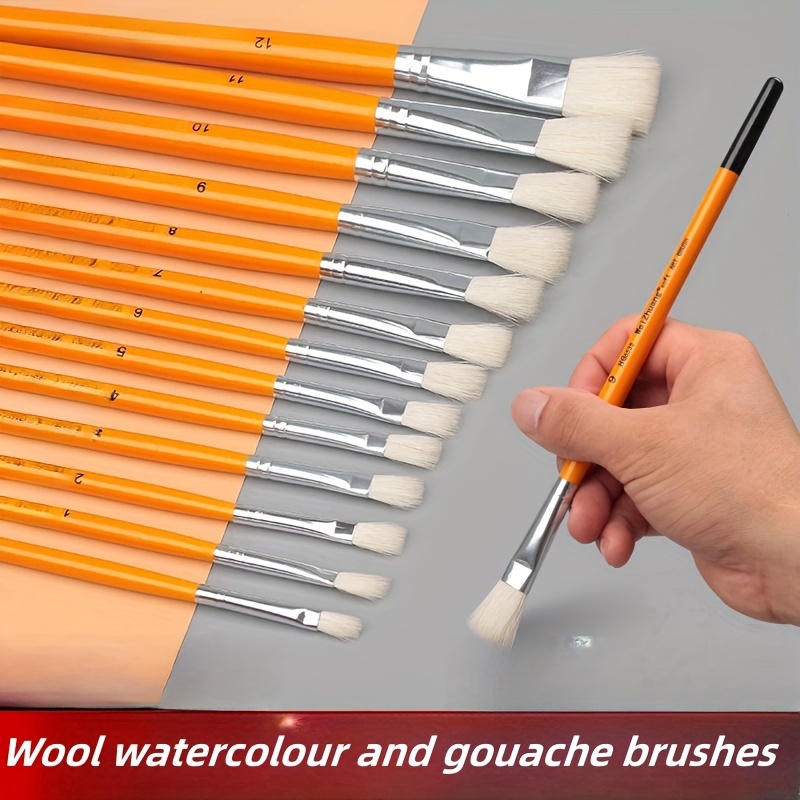 Painting Oil Painting Brush Painting Acrylic Gouache Brush - Temu
