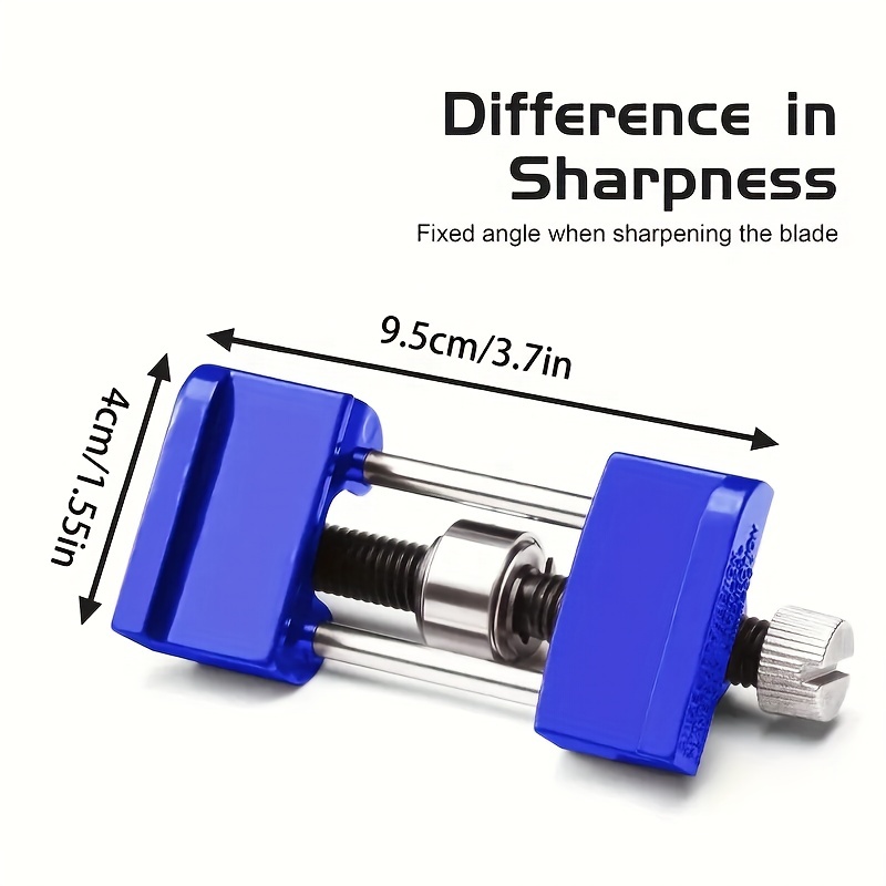 Honing Guide Jig for Wood Chisel Edge Sharpening Holder,Fixed Angle Knife  Sharpener,Graver,Flat Chisel Hand Tool (Stainless Steel)