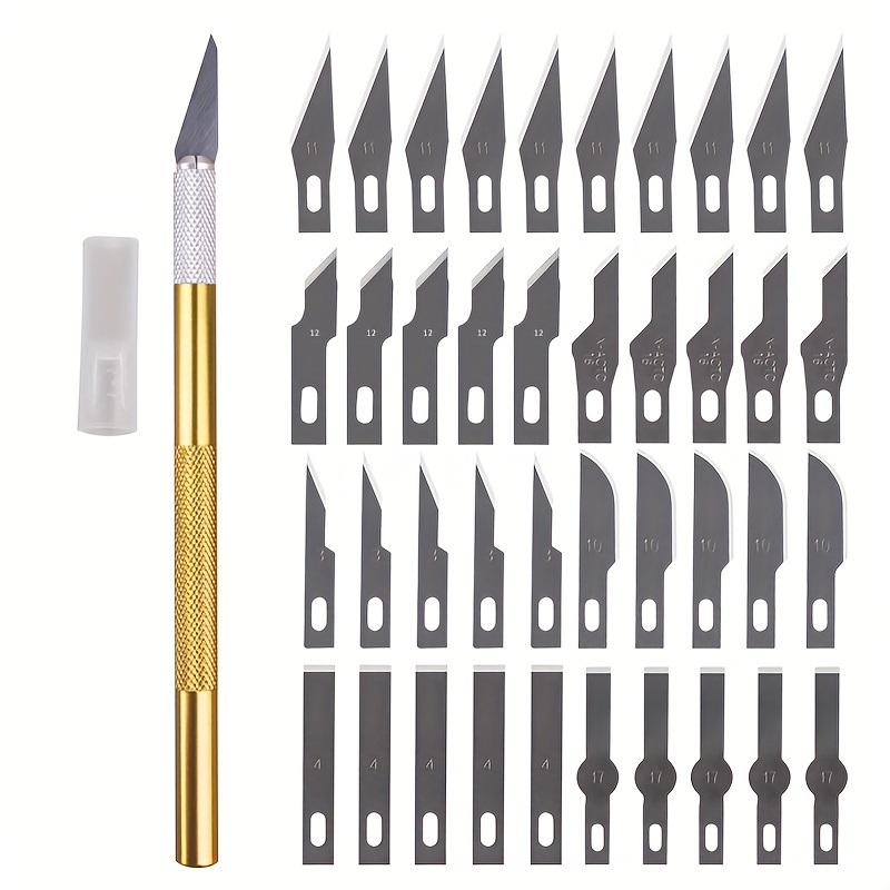 1 Set Paper Cutting Knife Scalpel Blade Wood Paper Cutter Stencil Craft Pen  Engraving Carving Cutting Supplies DIY Stationery