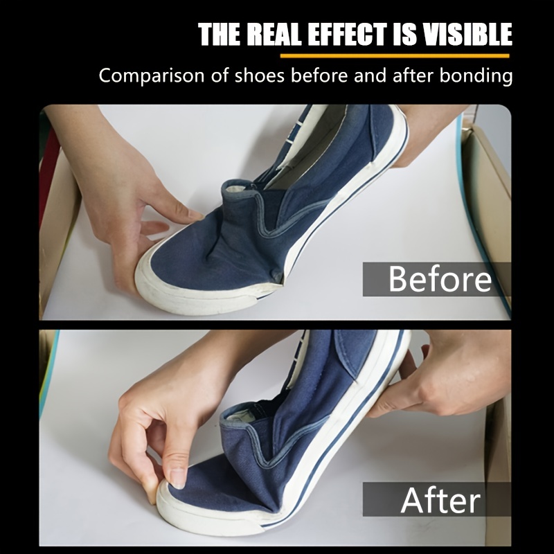 60ml Shoe Sole Glue Waterproof Strong Sneaker Repairing Adhesive Boot  Repair Kit Shoe Glue for Rubber Soles Shoemaker Tools