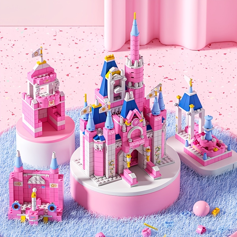 1000PCS 6in1 Castle Building Block Toys, gift For Girl 6+