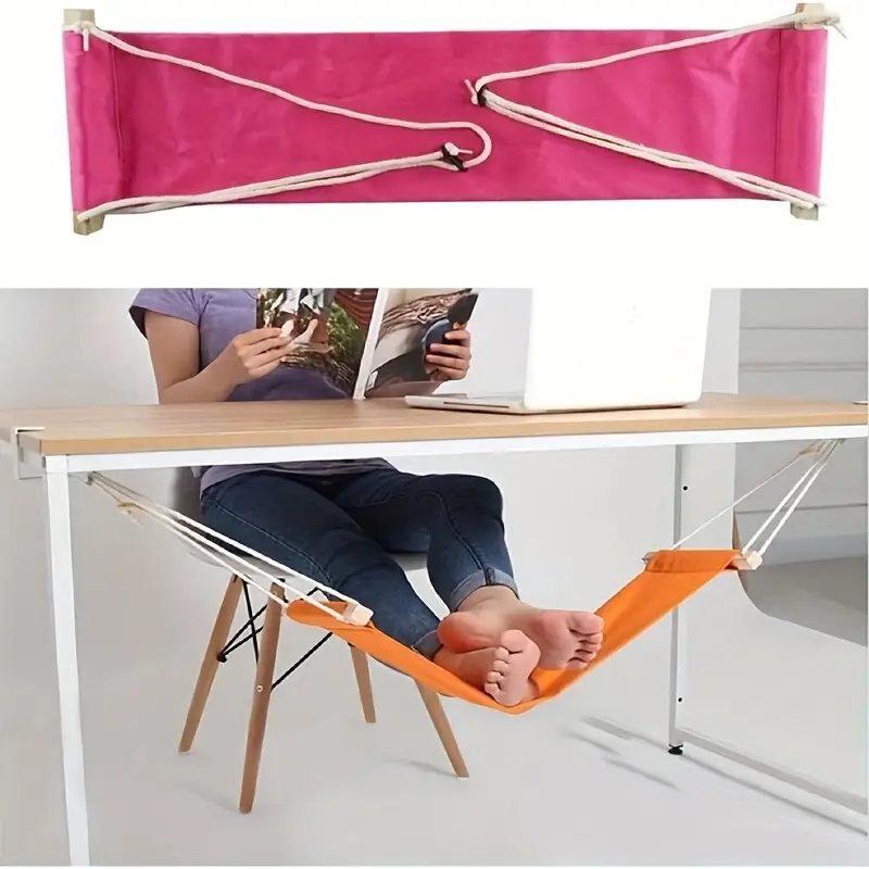 Portable Foot Rest Pad Hammock, Lazy Foldable Desk Foot Rest Pad, Swing Foot  Rest Pad Outdoor For Office Home Garden Camping, Travel Essential - Temu