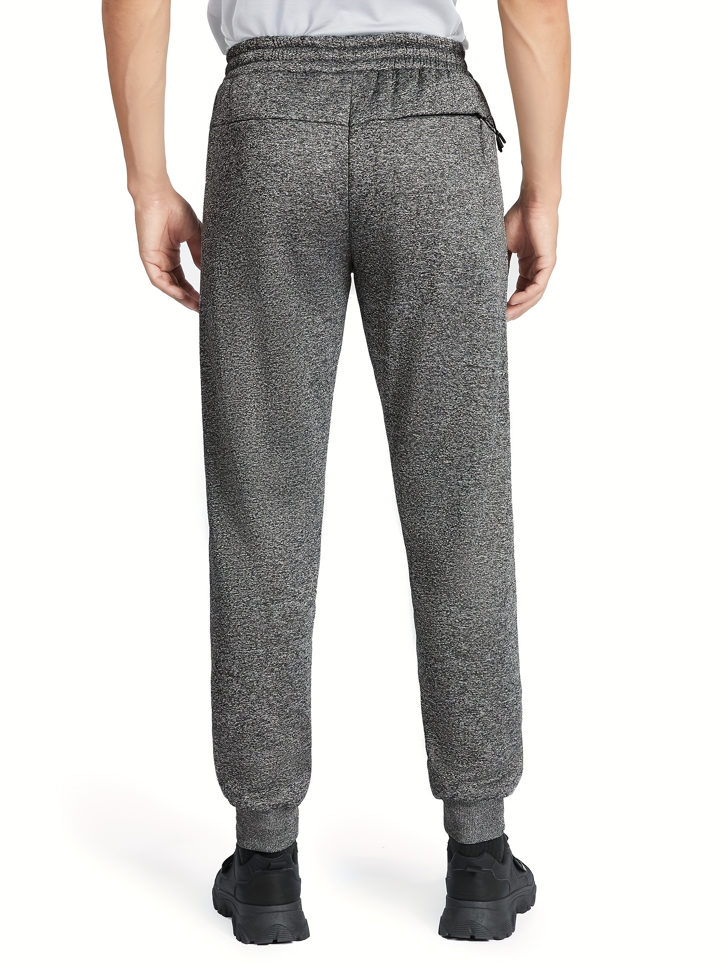 Men's Thermal Fleece Pants, Casual Warm Joggers For Fall Winter Outdoor
