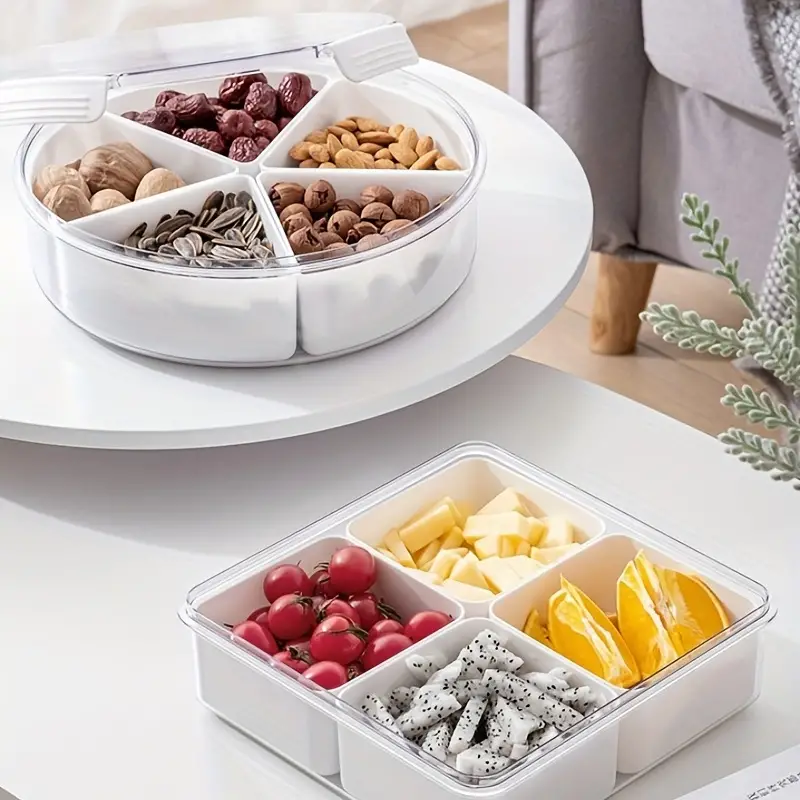 Clear Food Storage Tray For Hot Pot Meal Prep And Snacks - Temu