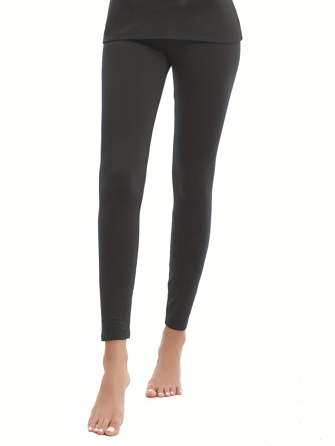 Invierno Leggings Térmicos Para Mujer Liso Para Medias