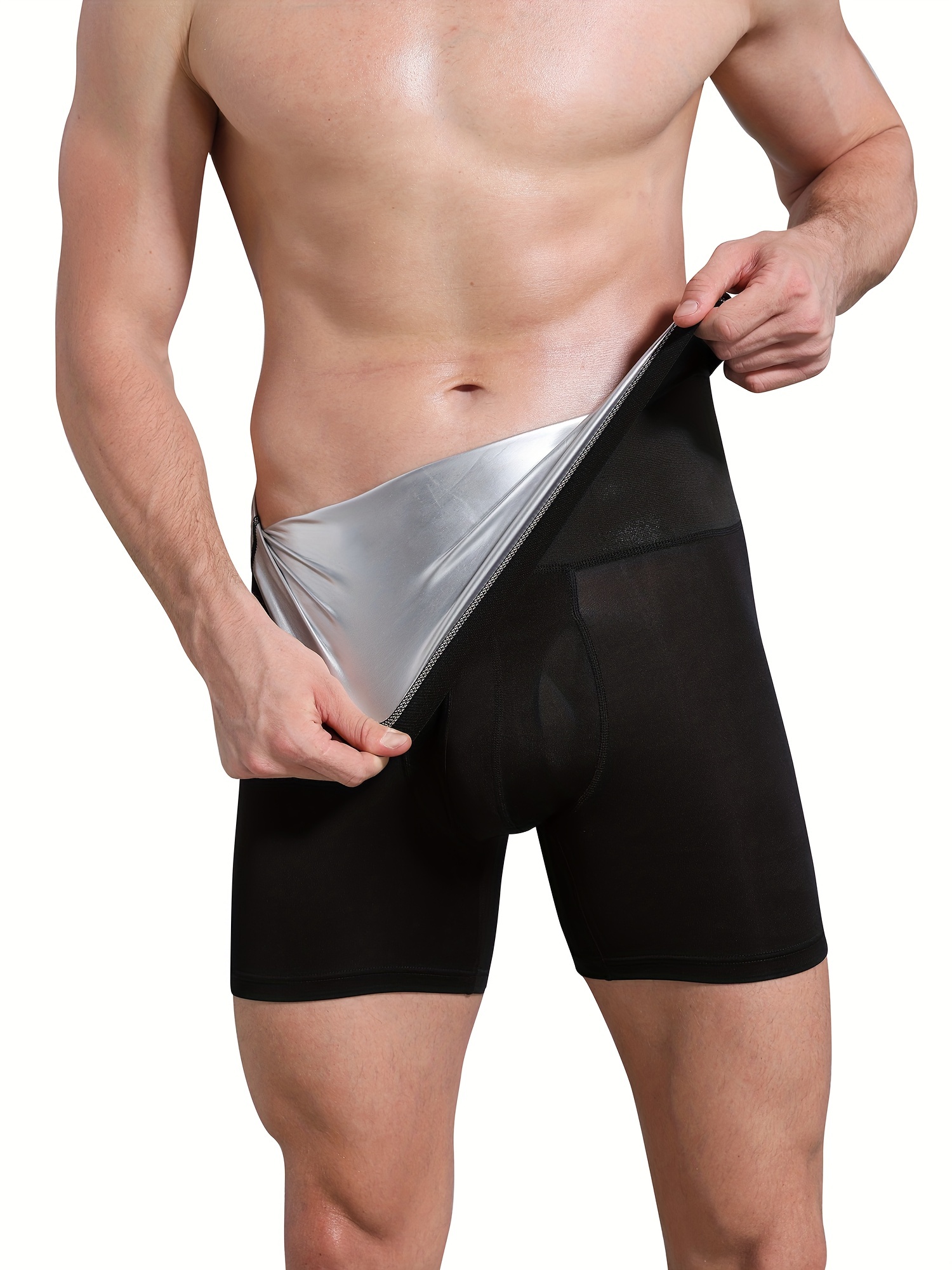 Men's Body Shaper Hip Enhance Underwear Basic Boxer - Temu