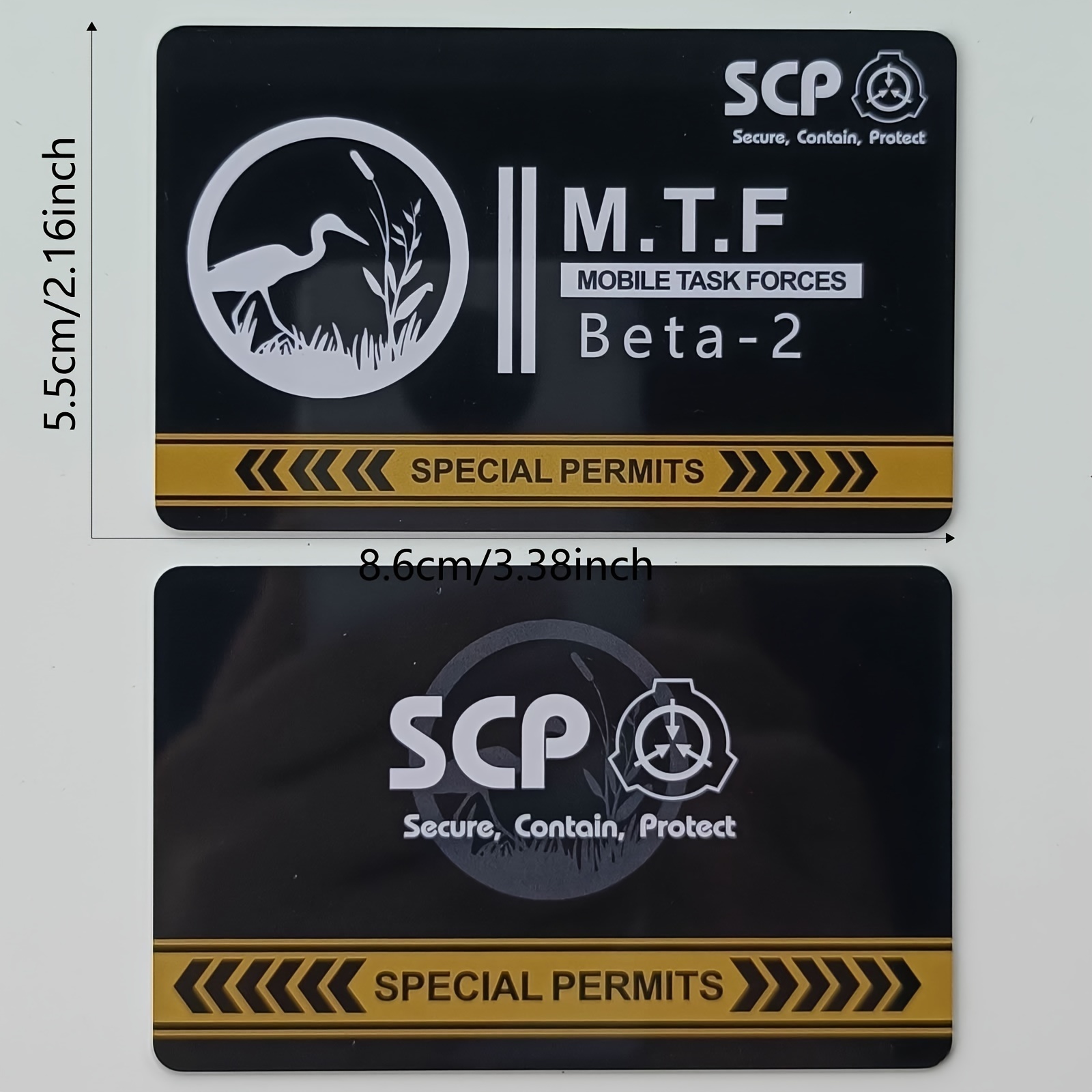 Scp Foundation Mtf Mobile Task Forces Pvc Hardcard Secret - Temu