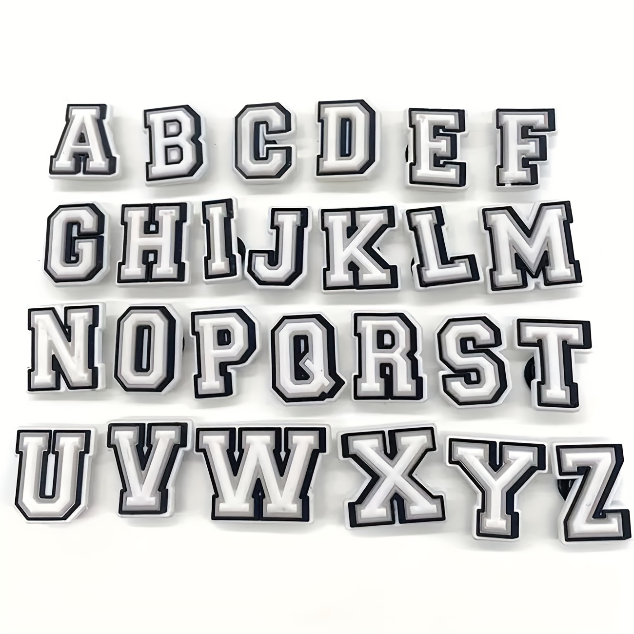 74 Pack Letter Charms for Clog Sandals Shoe Decoration 0-9# Number Alphabet  ABC-Z Characters