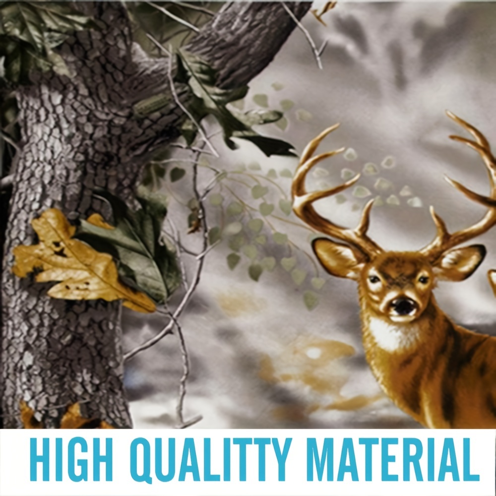 Forest Deer Pattern Shower Curtain Set Bathroom Curtain 12 - Temu