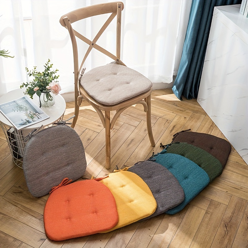 Square Office Chair Pads Soft Chair Cushion Pads Chair Cushions with Ties  Indoor Outdoor Garden Home Kitchen Office