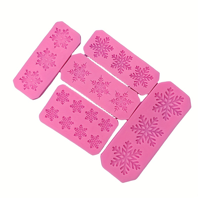 Snowflake Fondant Mold 3d Silicone Mold Candy Mold Chocolate - Temu