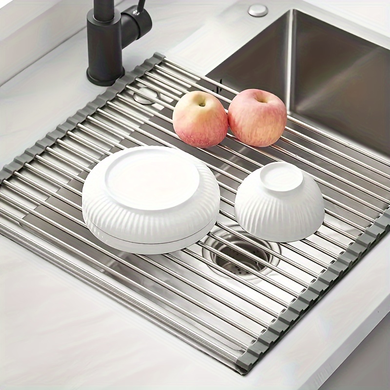 In-Sink Stainless Steel Drying Rack  Expandable Retractable Strainer by  Carnaval 