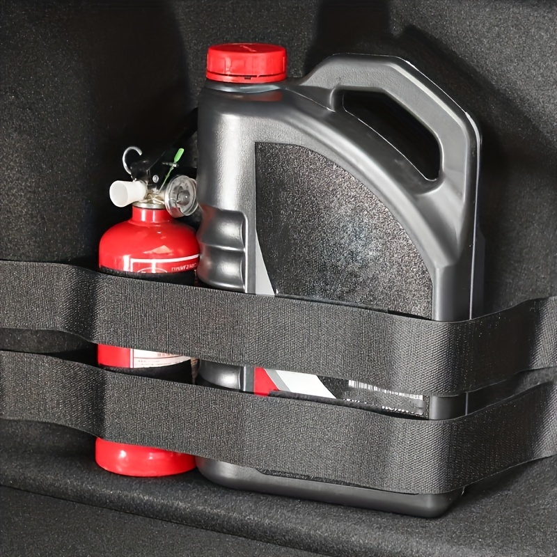 Rianpesn Auto-Kofferraum-Organizer-Gürtel,Elastische Feste Träger mit  Klettverschluss  Elastischer Fester Gurt für die Aufbewahrung von  Feuerlöschern und Gepäckstücken: : Auto & Motorrad
