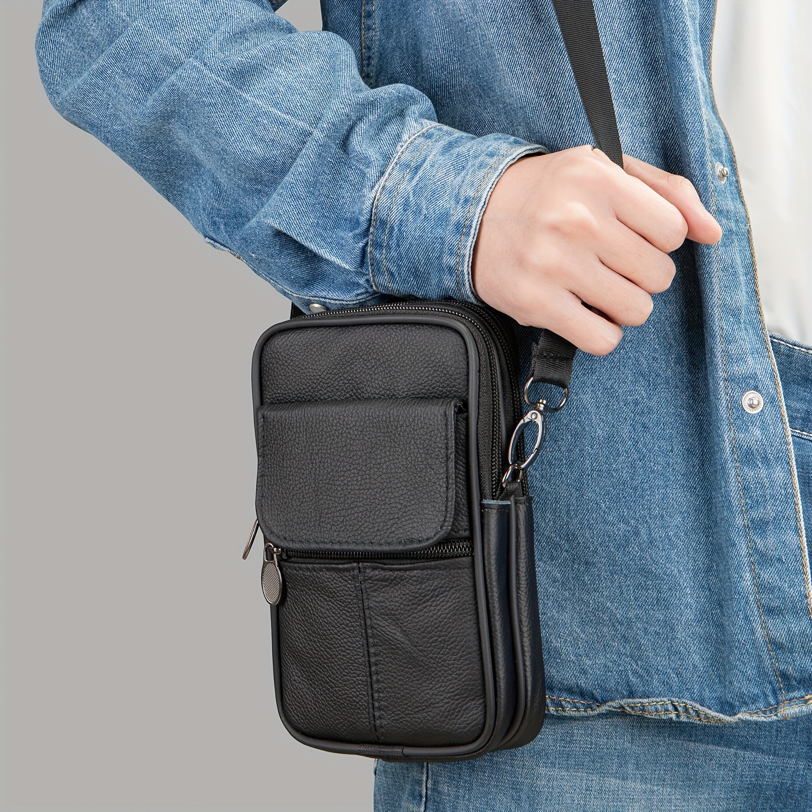 Men's Casual Sling Bag, Shoulder Bag, Mobile Phone Pouch, Multifunctional  Mobile Phone Pouch for Couples