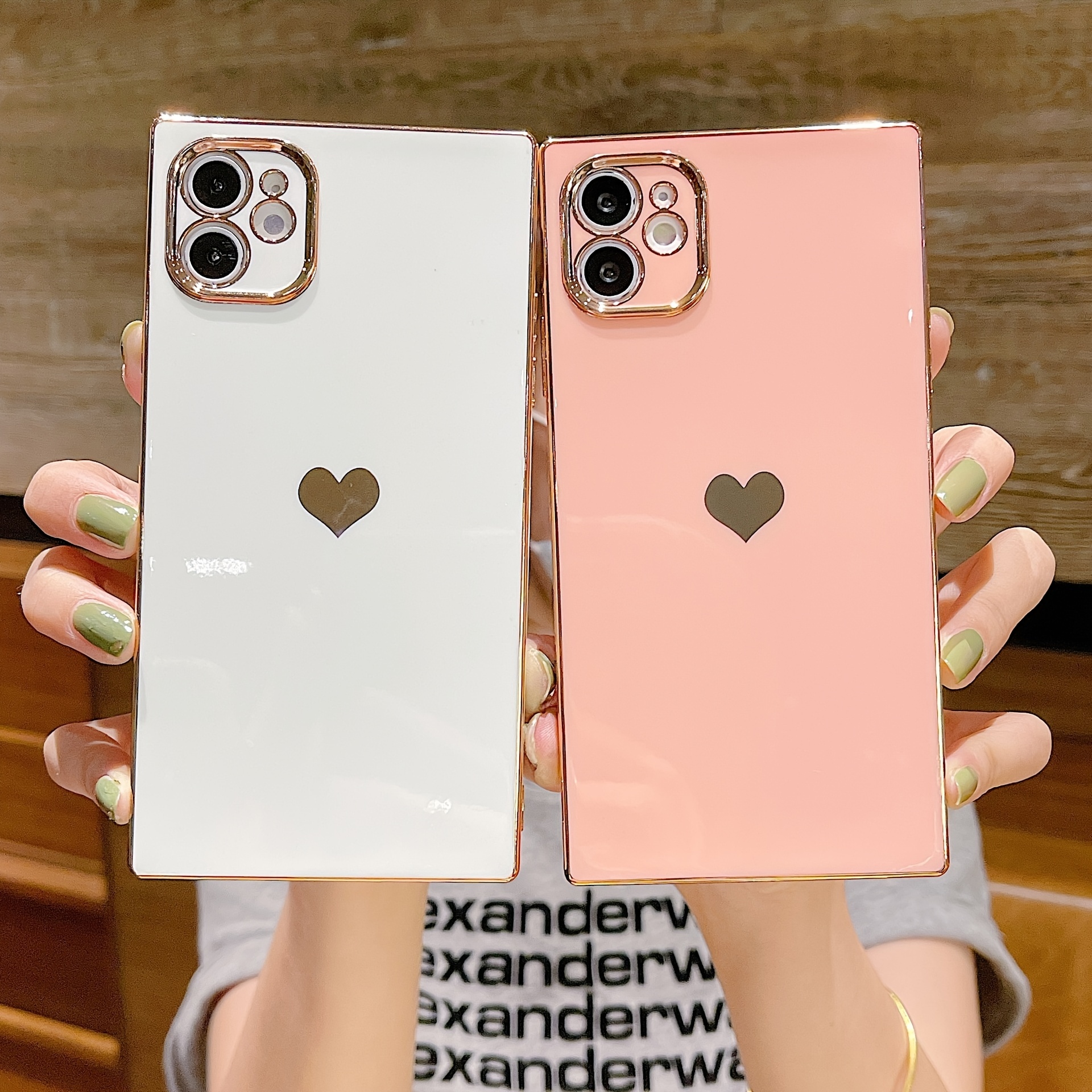 Girl's Cute Heart Case For iPhone 11 12 Pro Max XR X XS Shockproof  Phone Cover