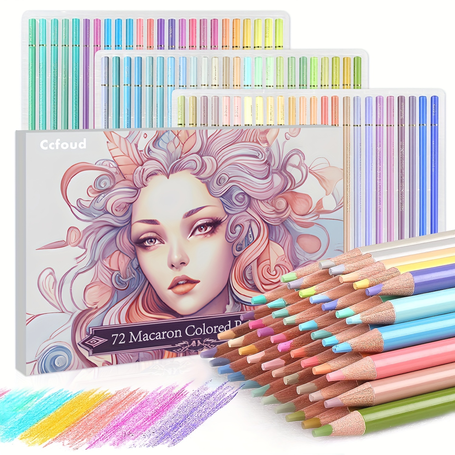Swatch Form: Brutfuner Colored Pencils 120pc. Round plastic Carry