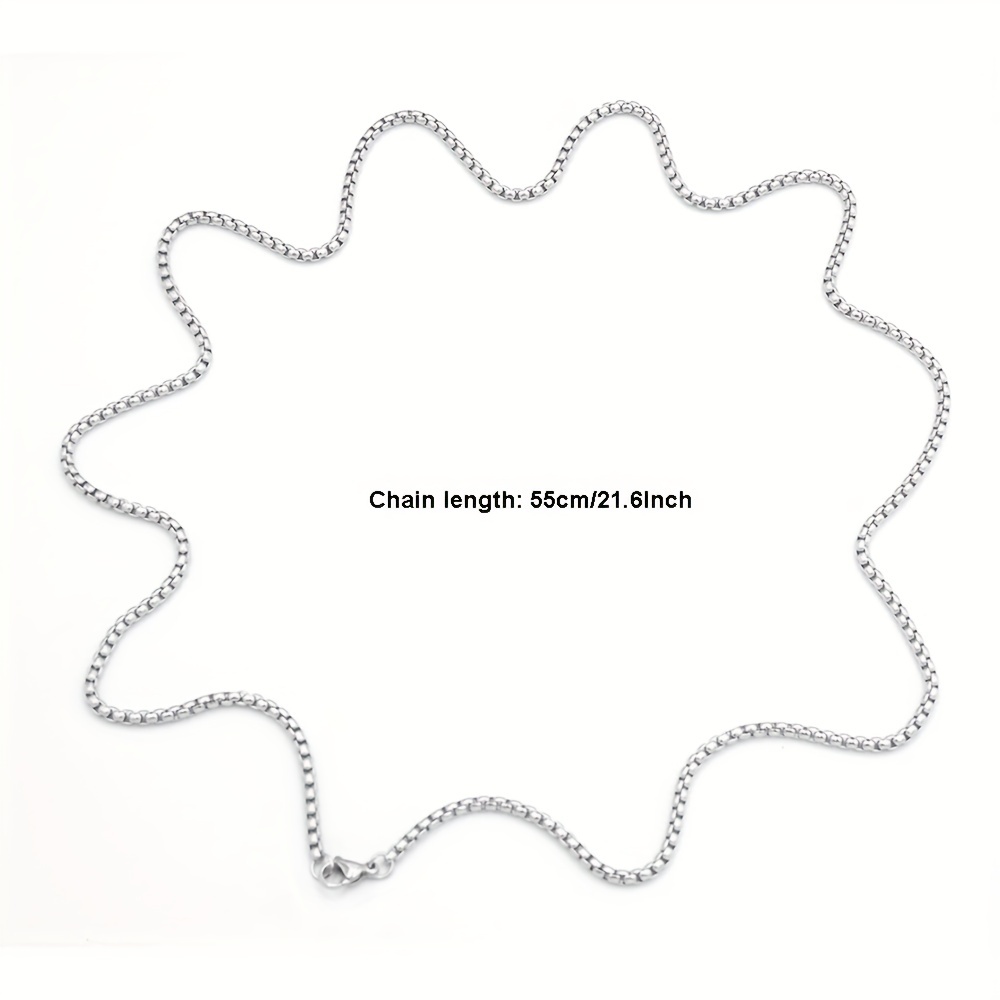 Classic Hip hop Funky Silver Chain Necklace Titanium Steel Jewelry