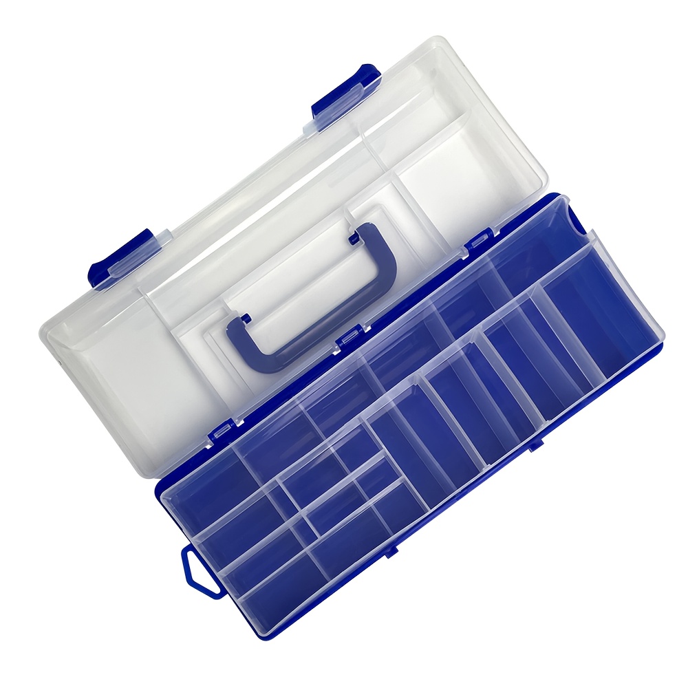 Blue Multi grid Storage Box Parts Box Tool Box Plastic - Temu