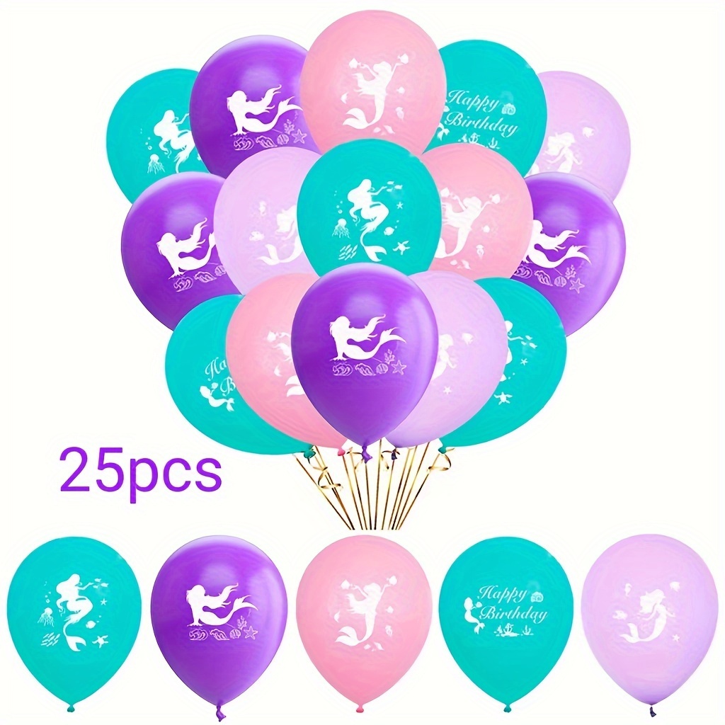 10pcs, sirène thème sirènes fête d'enfants fête d'anniversaire décoration  ballons, ballon photo, ballon de fête, ballon d'anniversaire, décoration d' anniversaire, décor de chambre esthétique, fournitures de décorations de  fête - Temu Belgium