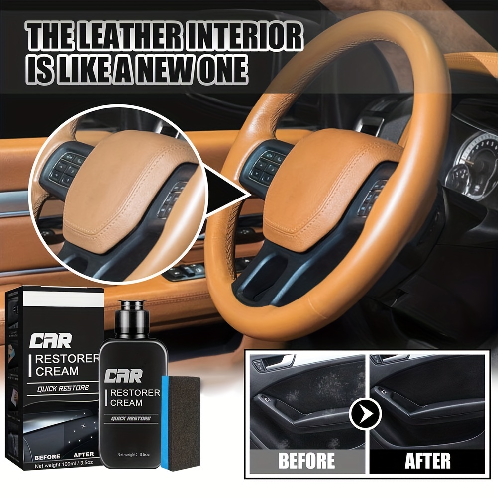 Car Interior Cleaner Nano Ceramic Wax Dashboard Cleaner Multi-Purpose Car  Interior Protection Car Leather Seat Retreading Agent