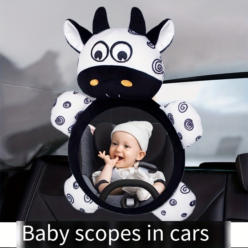 Schwarze Und Weiße Kuh Zebra Auto Hängende Spielzeuge Kinder Beobachtung  Funhouse Spiegel Baby Auto Rückspiegel Spielzeug Als Reflexion Für Kinder,  Um