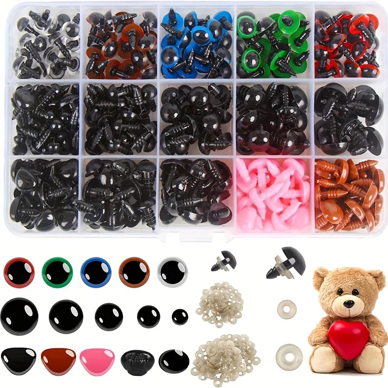 100pcs Doll Accessories Black Plastic Crafts Safety Eyes Amigurumi