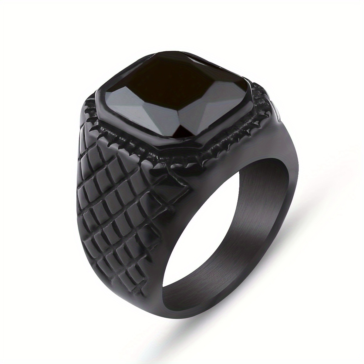 Men's Black And Ring