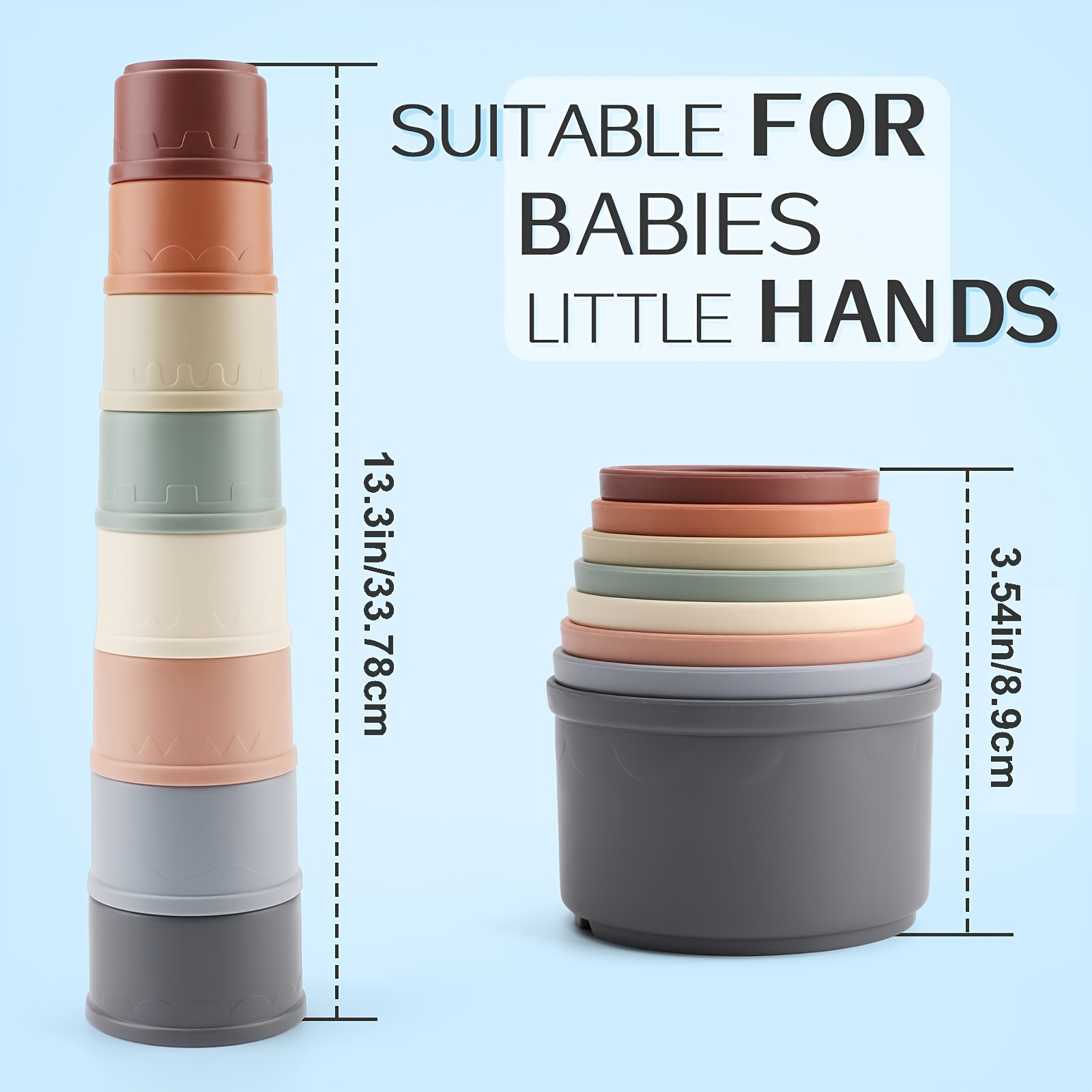 Stacking Cups: A Fun & Engaging Toy For Toddlers 6 Months & Up - Boys &  Girls 1-3 Years Old (random Color) - Temu
