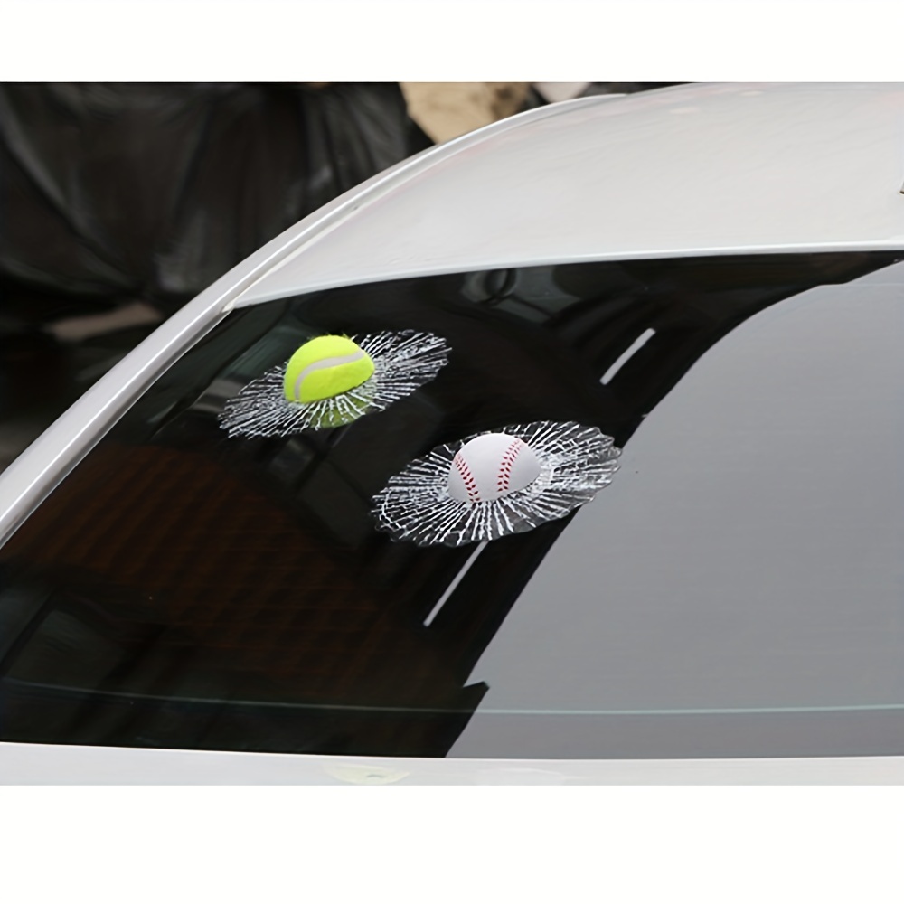 Auto Kaputtes Glas 3D Ball Aufkleber Auto Fenster Ball Trifft