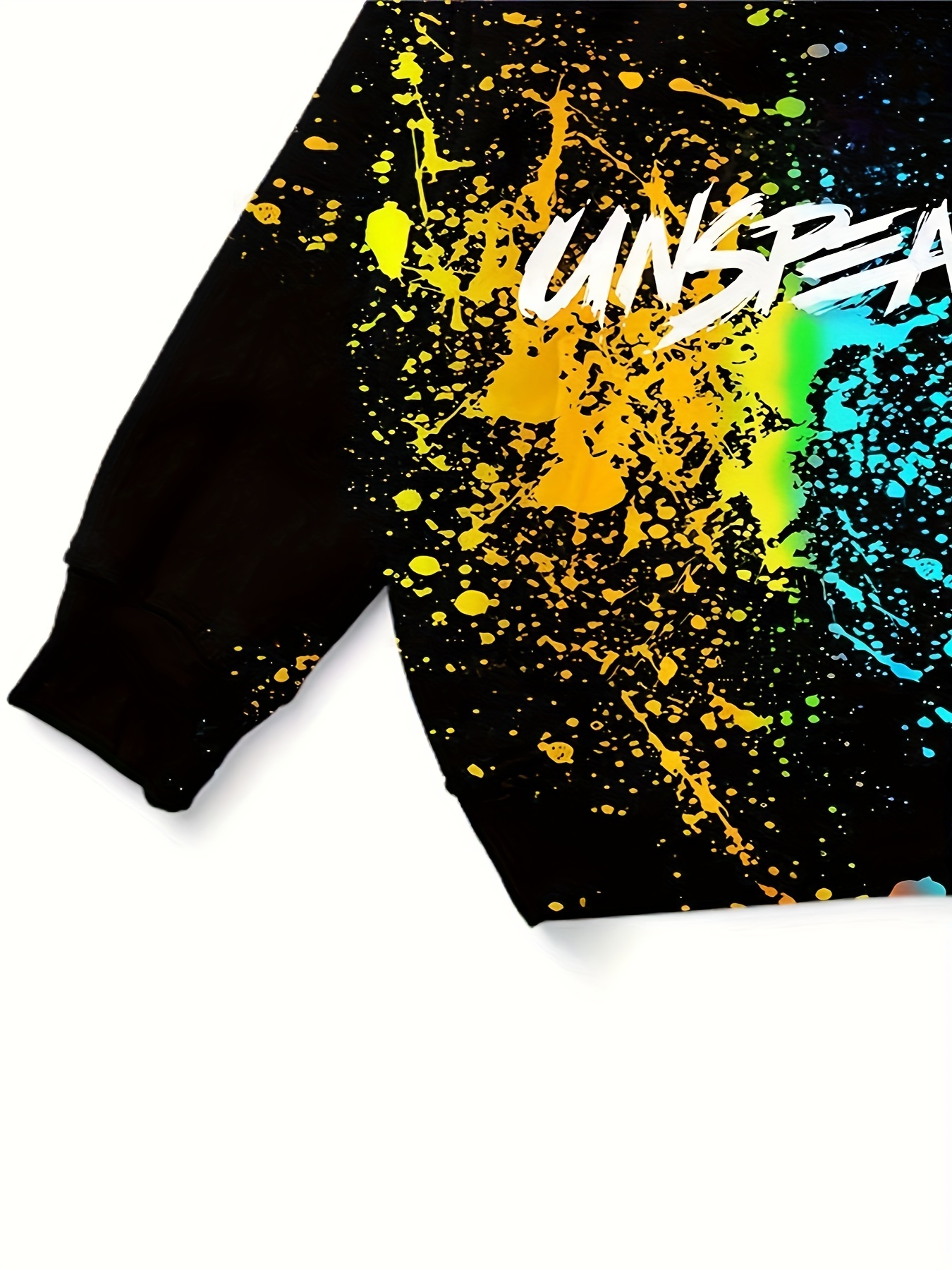 Unspeakable Letter Print Boys Casual Pullover Long Sleeve - Temu