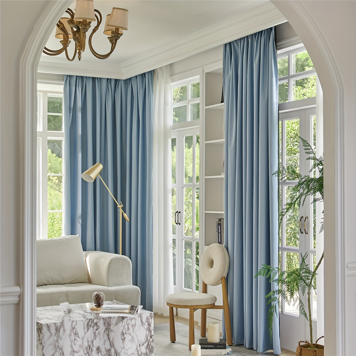 Cortinas opacas para dormitorio, color beige, cortina de oscurecimiento de  la habitación, bloqueo de luz, con aislamiento térmico de ventana, cortinas