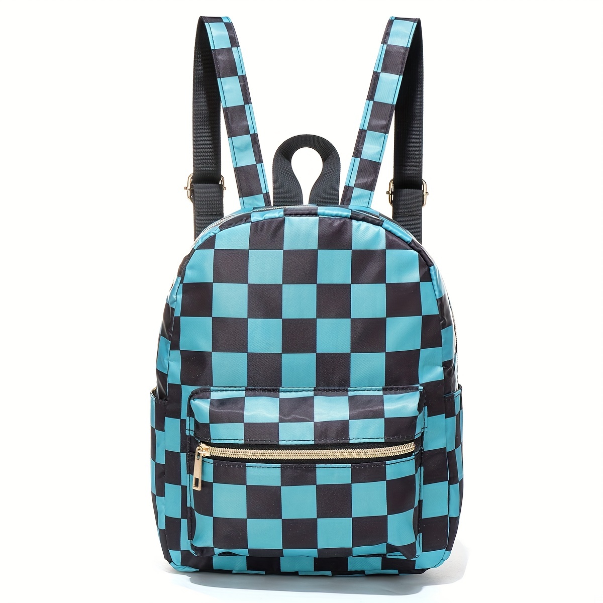 Men Checkered Graphic Large Capacity Backpack