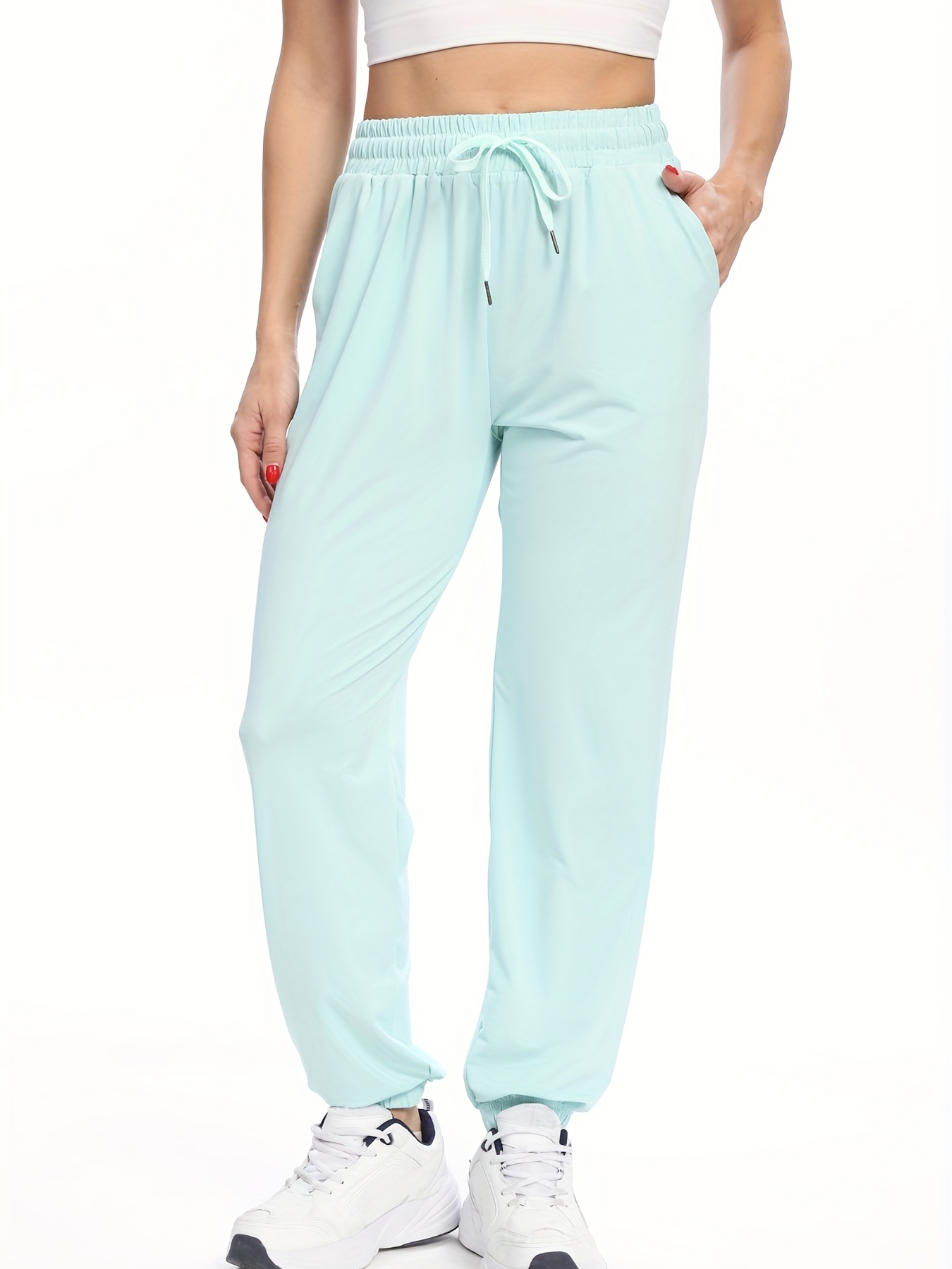 ARRIVE GUIDE Womens Yoga Sweatpants Loose Drawstring Workout Joggers Pants  Comfy Lounge Cozy Pajamas Pants with Pockets