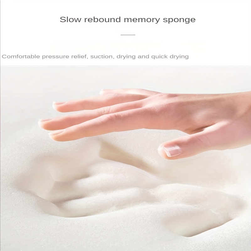 thickened absorbent bathroom mat non slip bath   scrubber with back wipe quick dry pad Product details 4